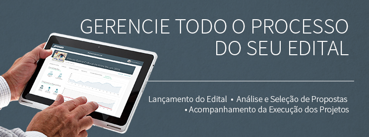 Gerencie todo o processo do seu Edital
